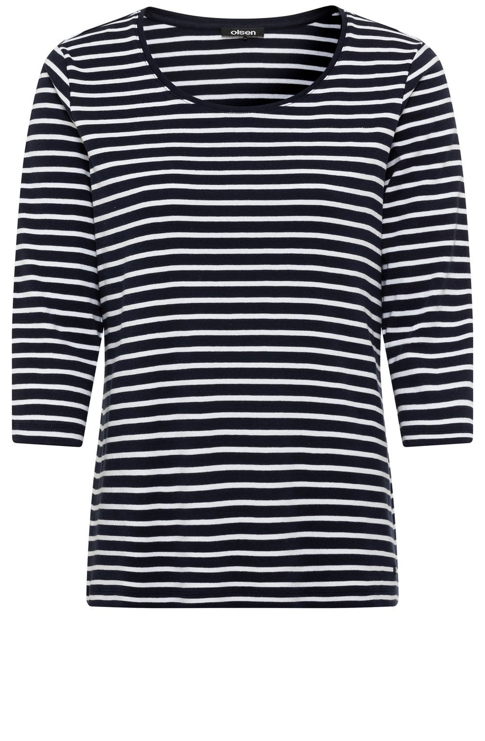 Power Navy Striped Hannah Top