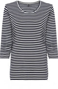 Power Navy Striped Jersey Top