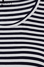 Power Navy Striped Jersey Top
