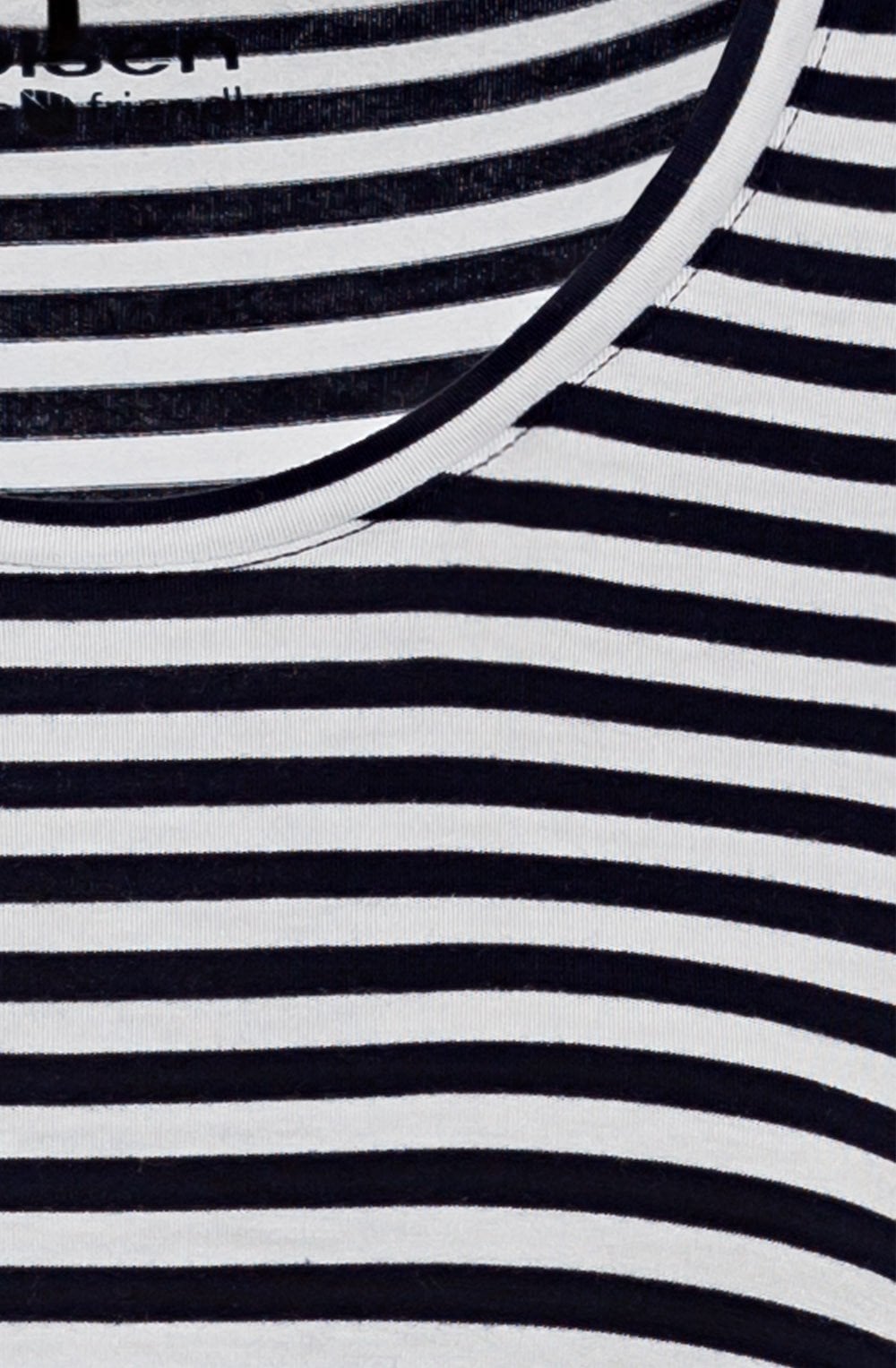Power Navy Striped Jersey Top