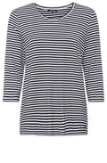 Power Navy Striped Jersey Top