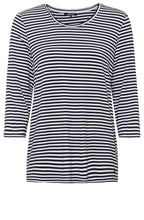 Power Navy Striped Jersey Top