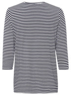 Power Navy Striped Jersey Top