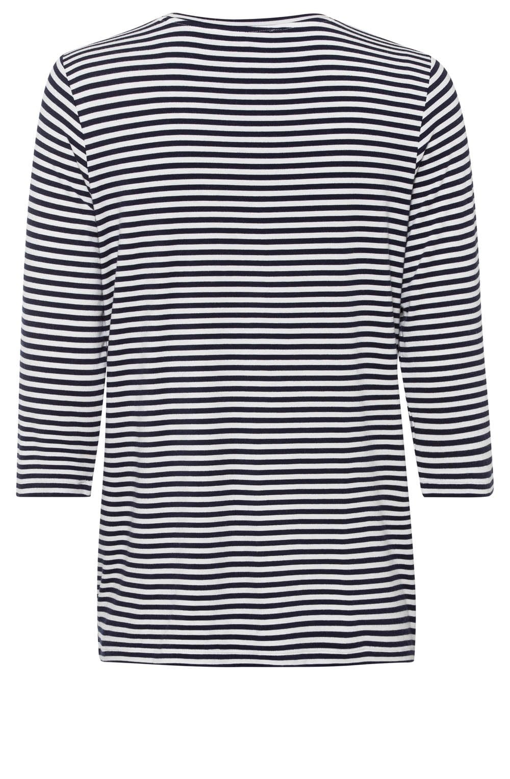 Power Navy Striped Jersey Top