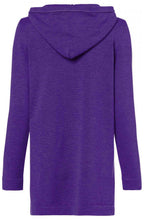 Purple Hooded Cardigan