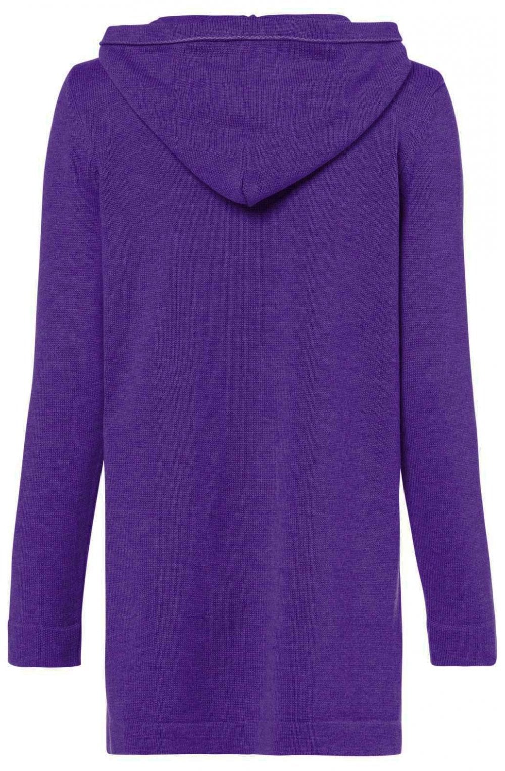 Purple Hooded Cardigan