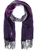 Purple Patterned Scarf
