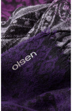 Purple Patterned Scarf