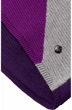 Purple Ribbed Knit Jumper