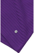 Purple Textured Ribbed Jumper
