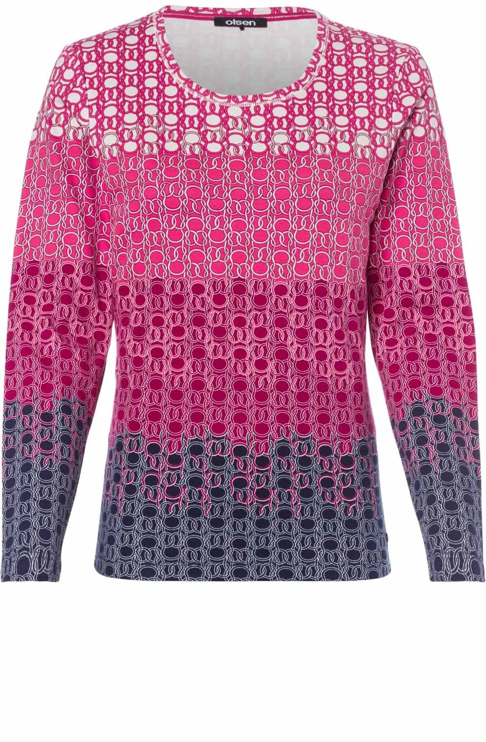 Raspberry Patterned Top