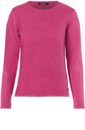 Raspberry Ribbed Knit Jumper