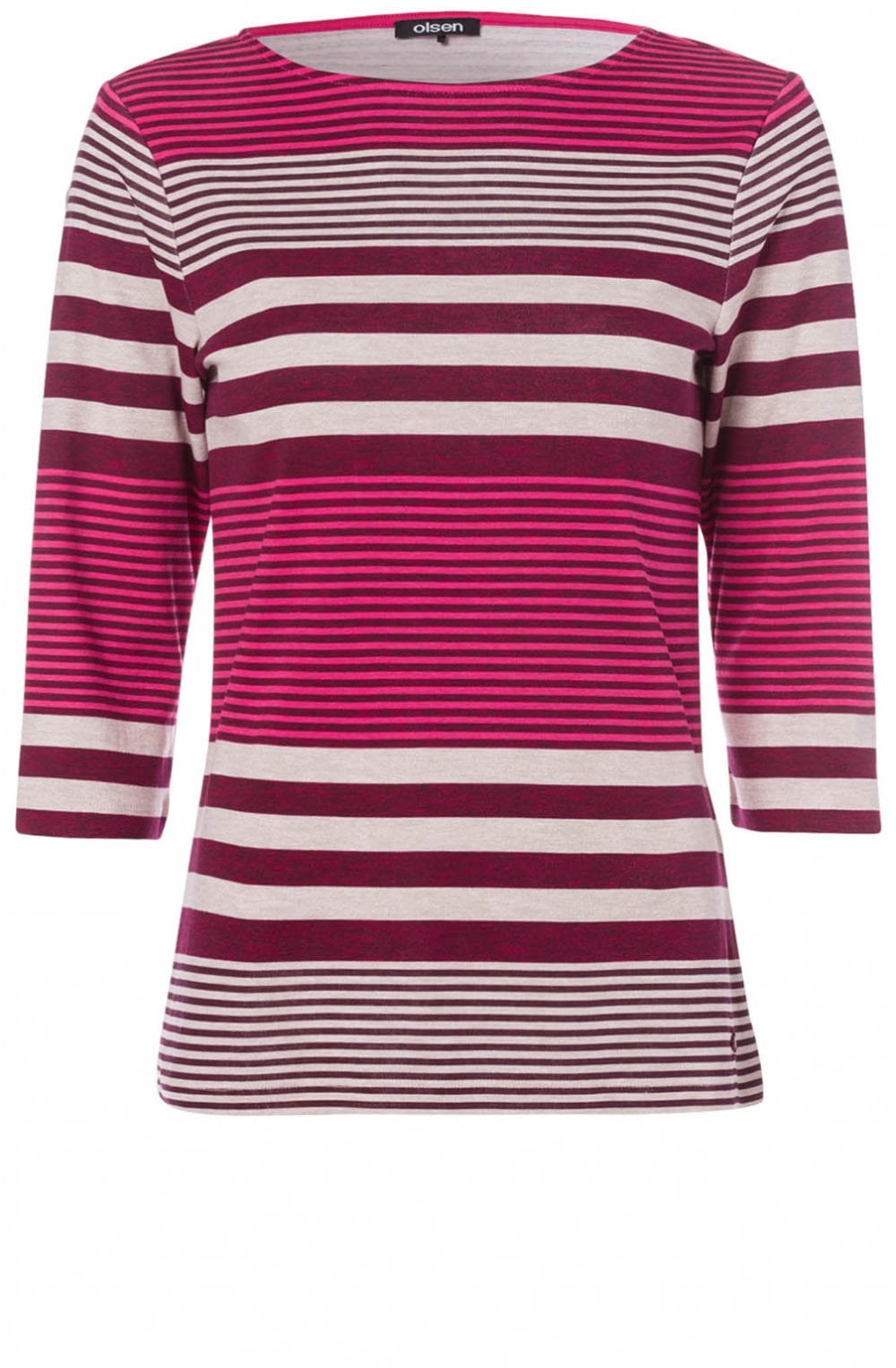 Raspberry Striped Top