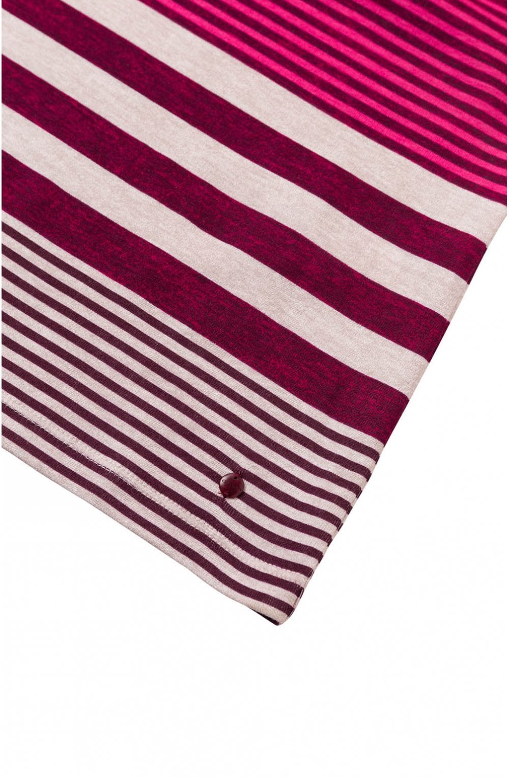 Raspberry Striped Top