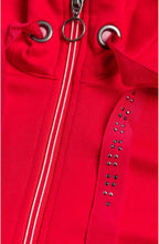 Red Jersey Zip Jacket