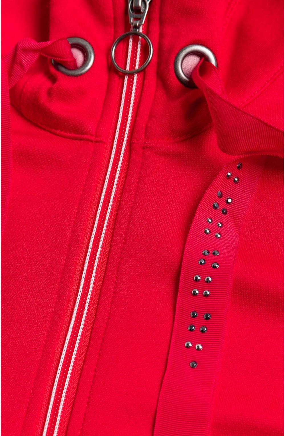 Red Jersey Zip Jacket