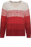 Red Maple Cable Knit Jumper