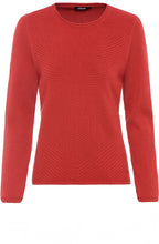 Red Maple Ribbed Front Jumper