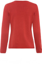 Red Maple Ribbed Front Jumper