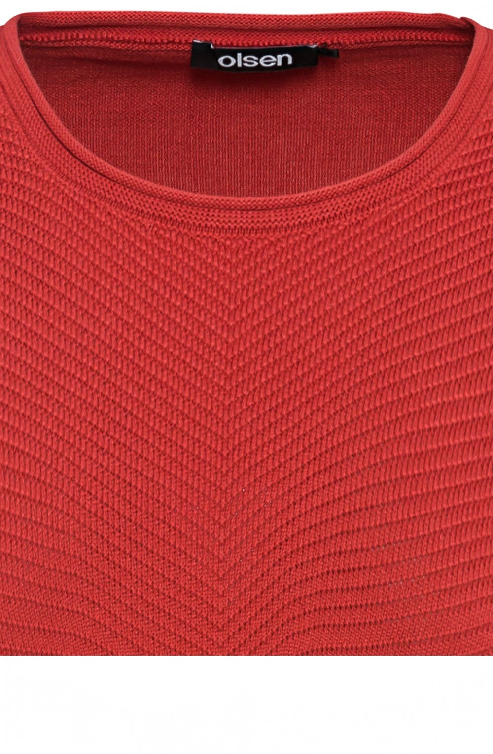 Red Maple Ribbed Front Jumper