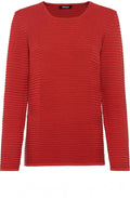 Red Maple Ribbed Knit Jumper