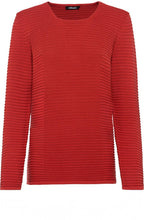 Red Maple Ribbed Knit Jumper