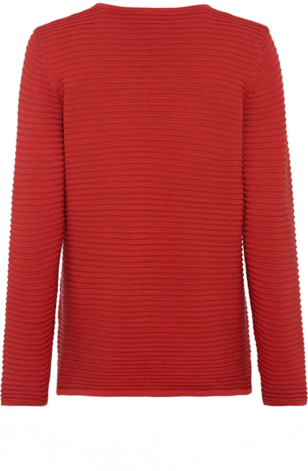 Red Maple Ribbed Knit Jumper