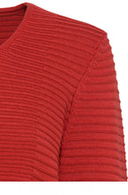 Red Maple Ribbed Knit Jumper