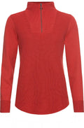 Red Maple Ribbed Knit Jumper