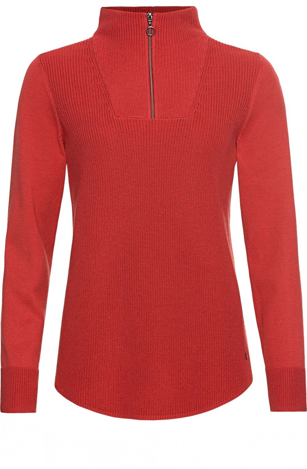 Red Maple Ribbed Knit Jumper