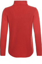 Red Maple Ribbed Knit Jumper