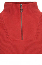 Red Maple Ribbed Knit Jumper