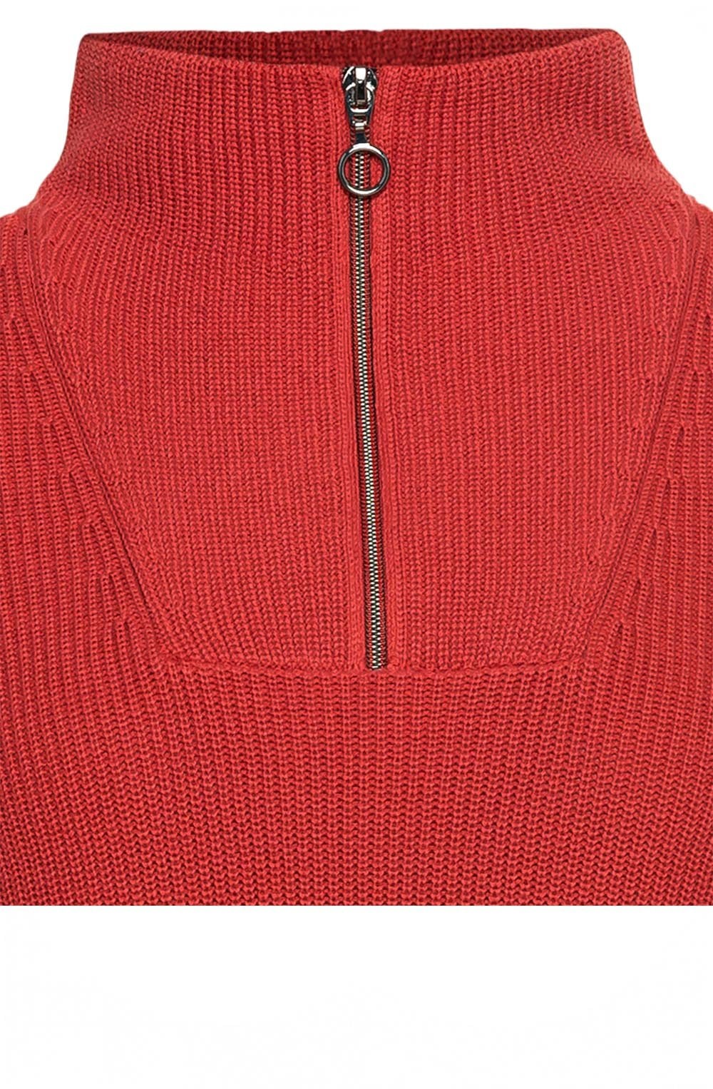 Red Maple Ribbed Knit Jumper