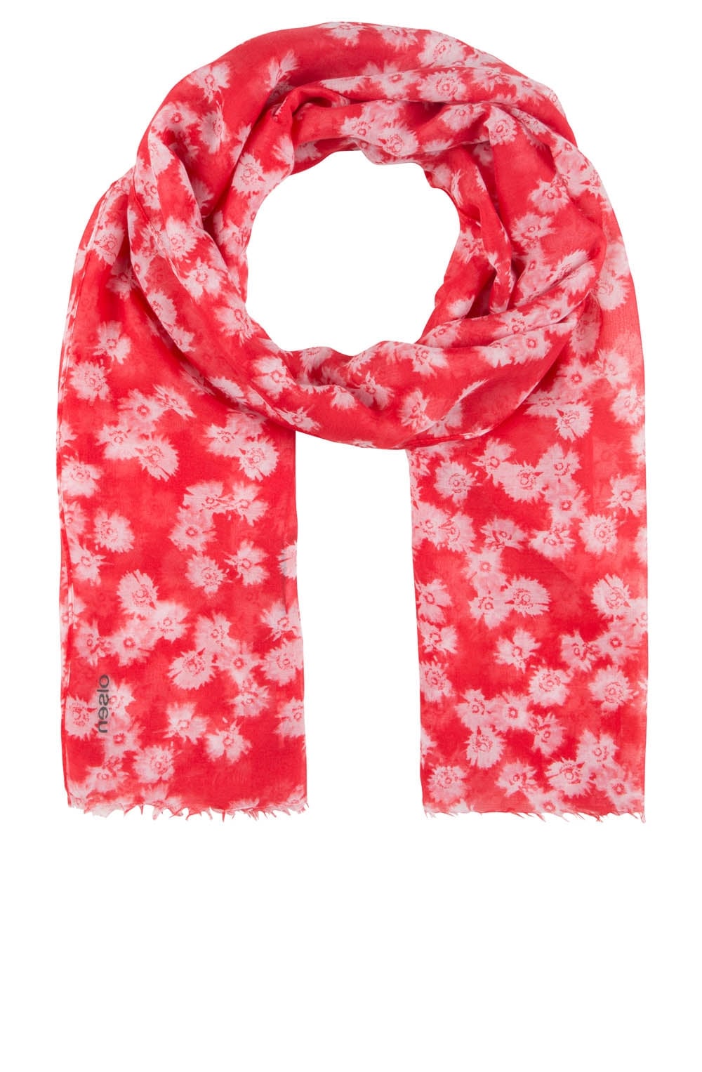 Red Patterned Scarf