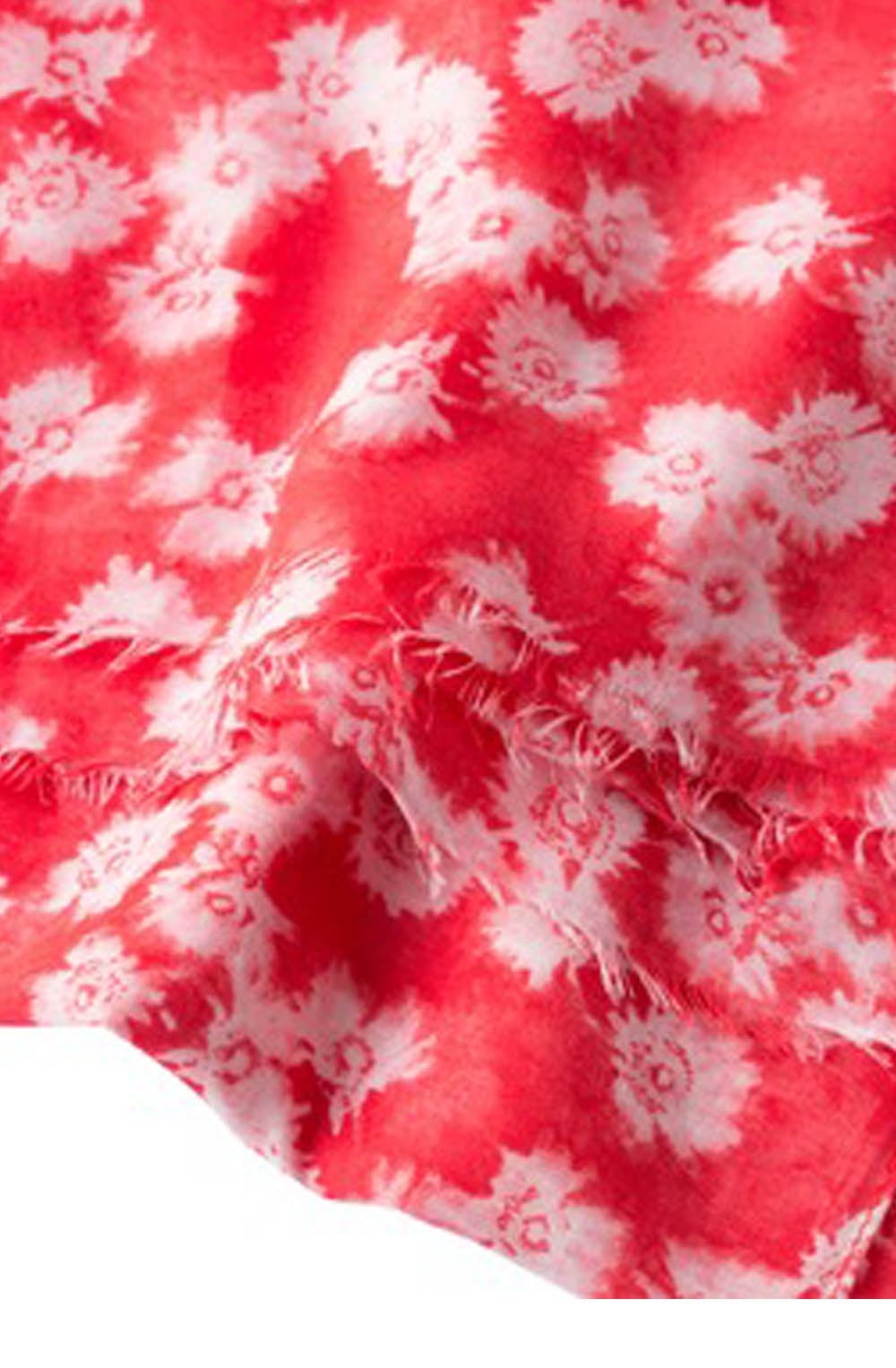 Red Patterned Scarf