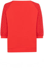 Red Poppy Broderie Anglaise Clara Sweatshirt
