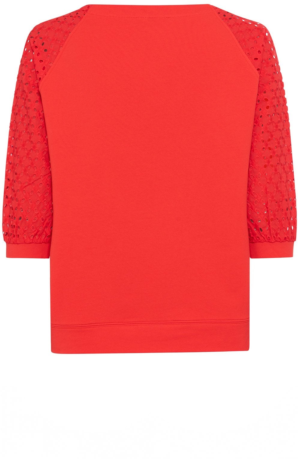 Red Poppy Broderie Anglaise Clara Sweatshirt