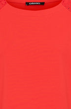 Red Poppy Broderie Anglaise Clara Sweatshirt
