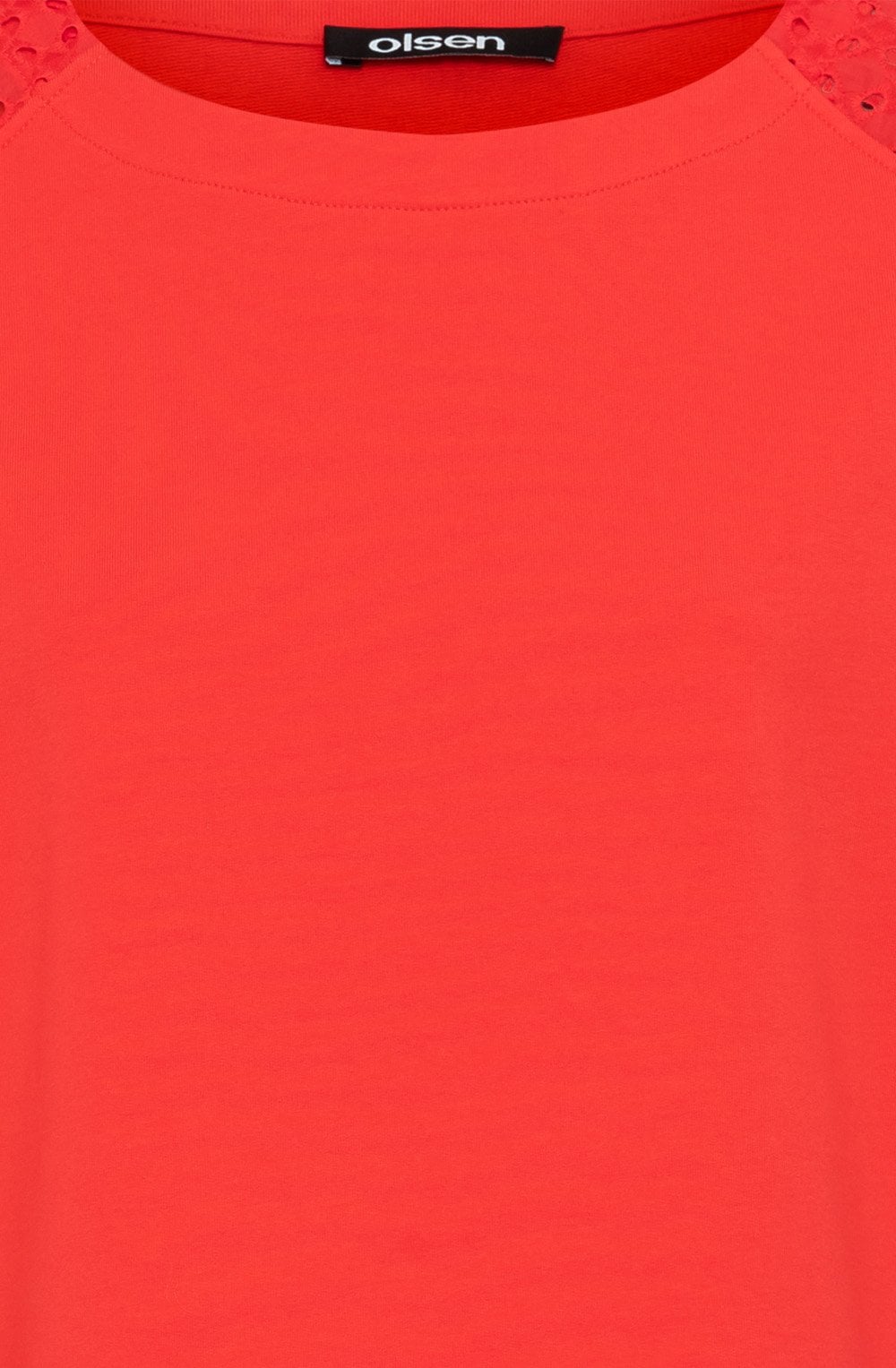 Red Poppy Broderie Anglaise Clara Sweatshirt