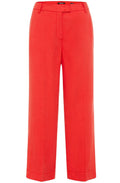 Red Poppy Cropped Anna Tailored Trousers