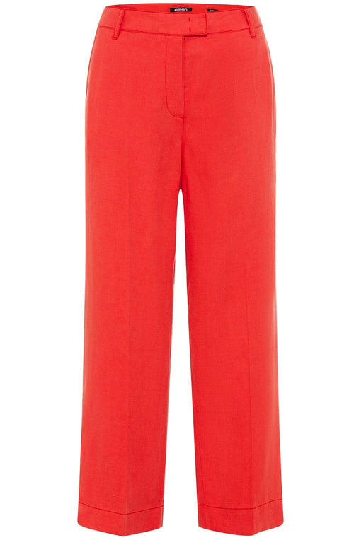 Red Poppy Cropped Anna Tailored Trousers