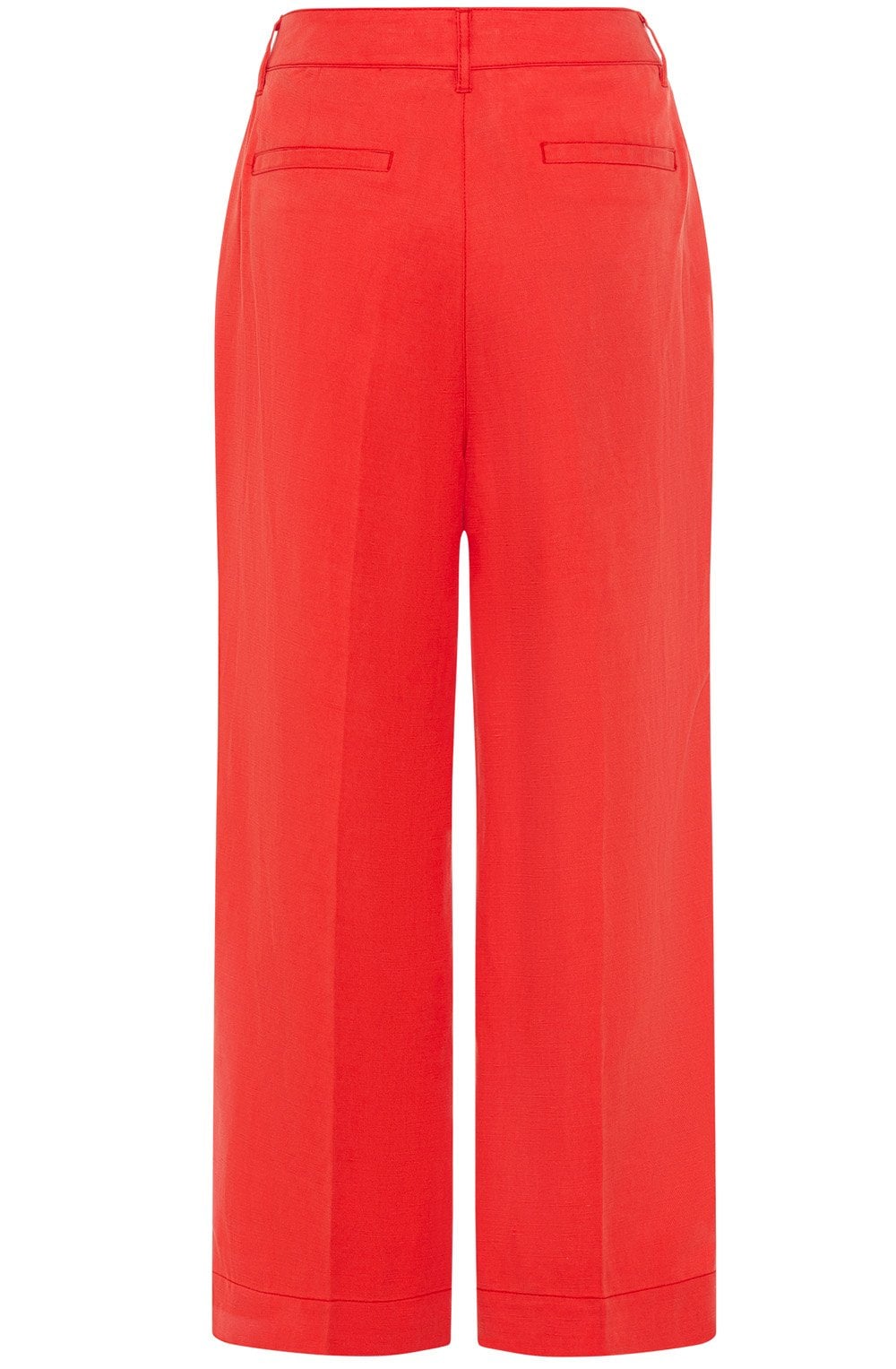 Red Poppy Cropped Anna Tailored Trousers