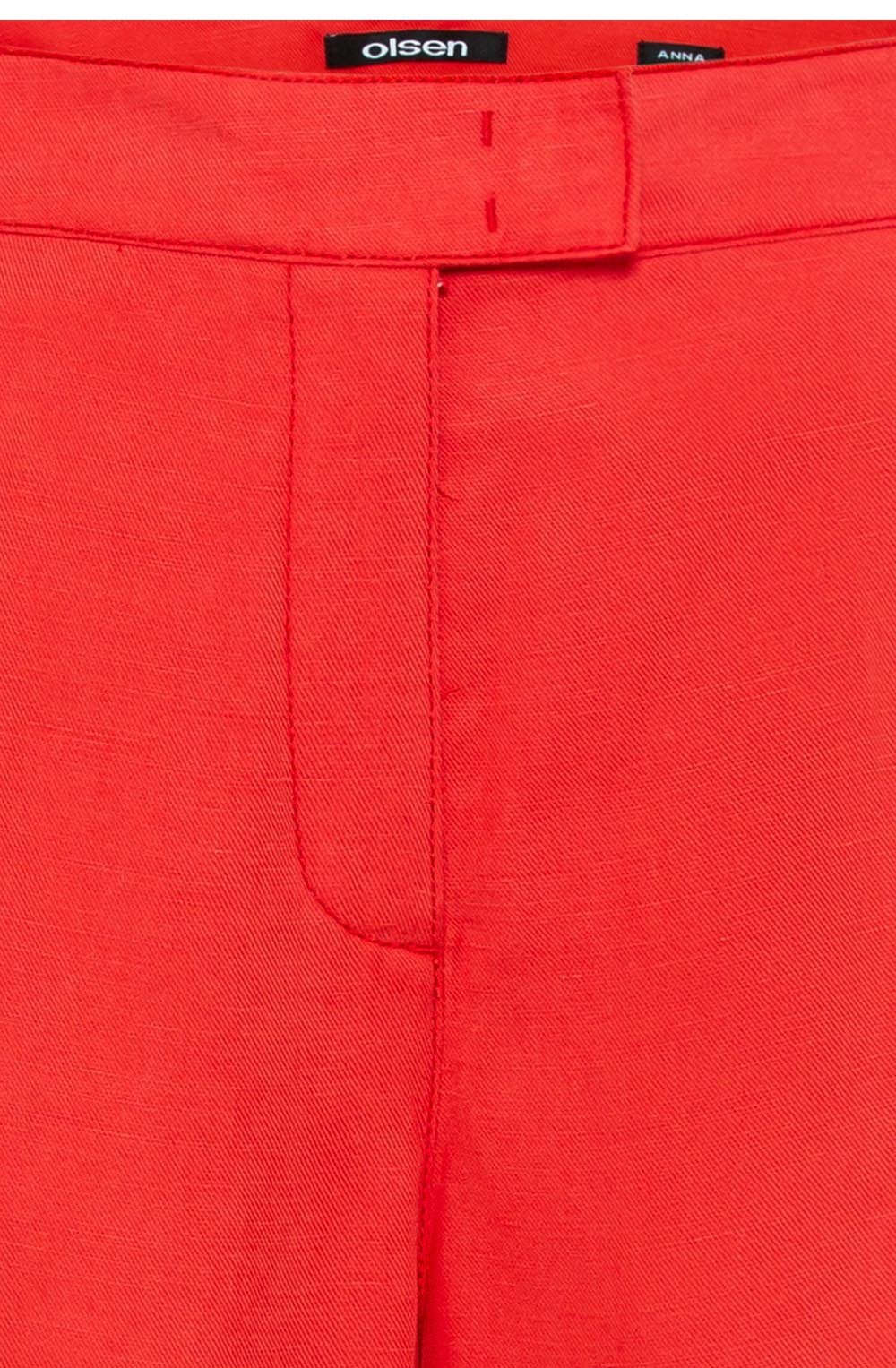 Red Poppy Cropped Anna Tailored Trousers