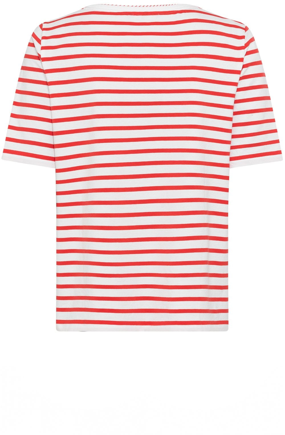 Red Poppy Floral and Stripe Hannah Top