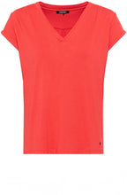 Red Poppy Hannah V Neck Top