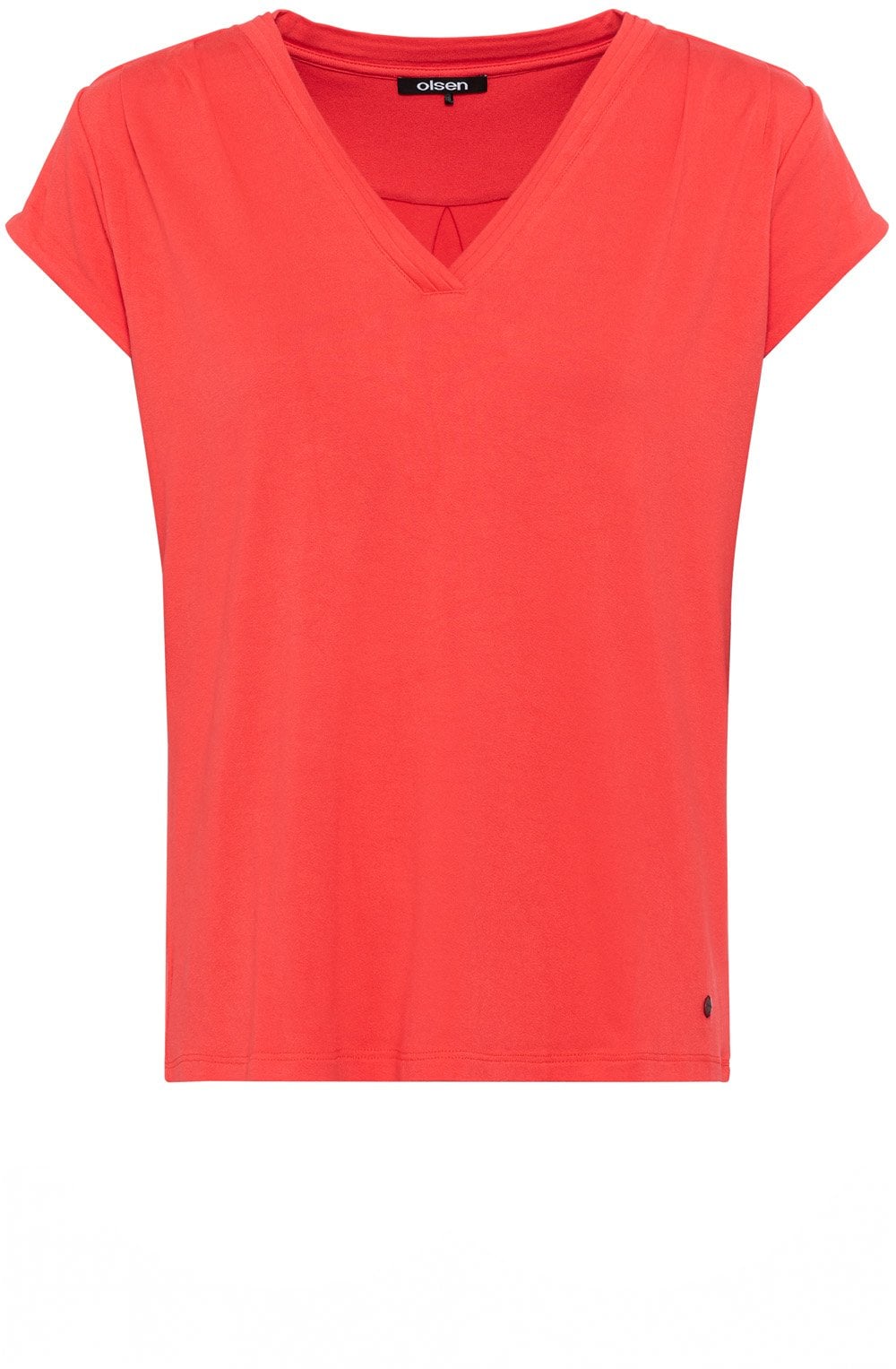 Red Poppy Hannah V Neck Top
