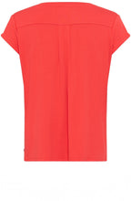 Red Poppy Hannah V Neck Top