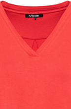 Red Poppy Hannah V Neck Top
