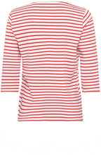 Red Poppy Striped Hannah T Shirt