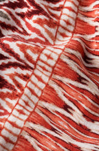 Red & White Patterned Scarf